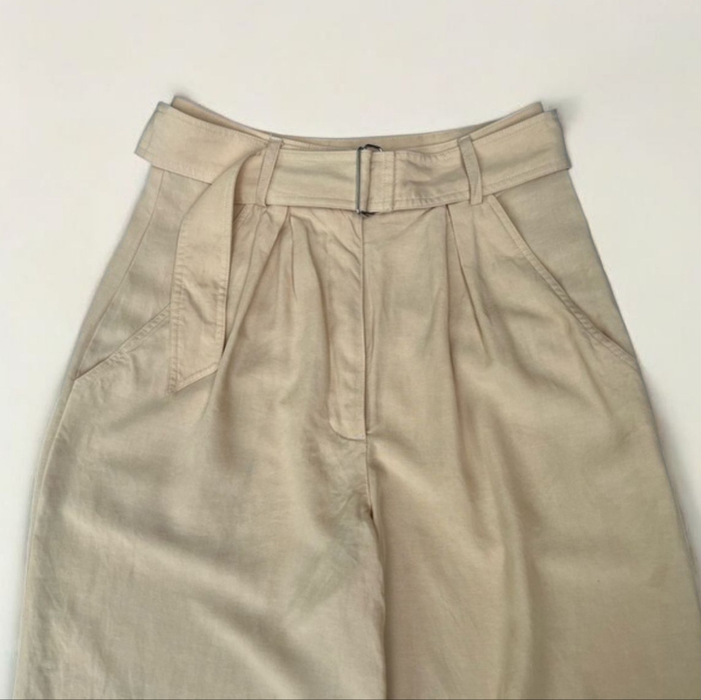Gianni Bini x Jess Southern Lyocell/Linen “Tally” Wide Leg Pant in Khaki NEW - Picture 6 of 9